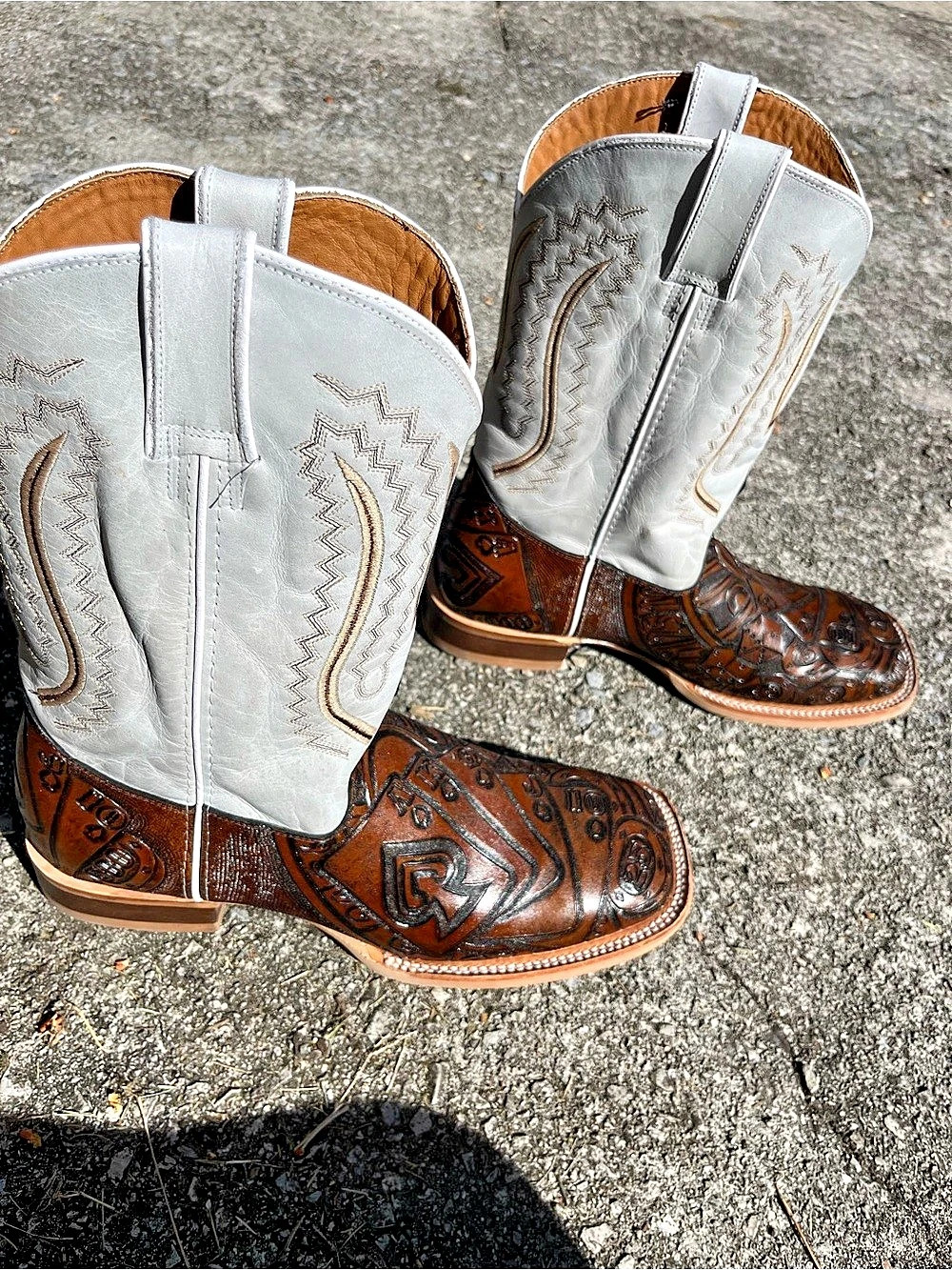 The Gambler Western Leather Boots